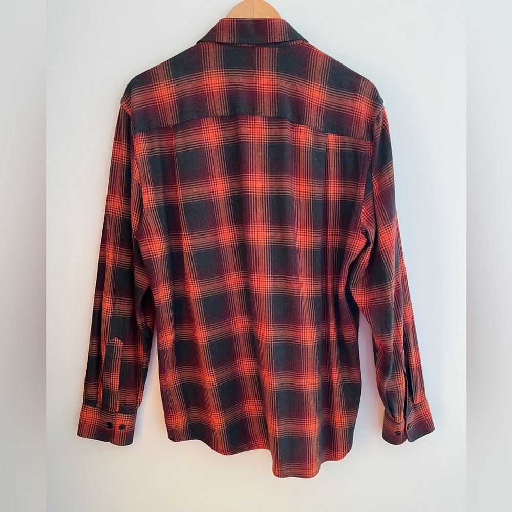 JACK LIPSON Plaid Flannel Long Sleeve Button Front Shirt Casual Cabincore Winter - Picture 3 of 11